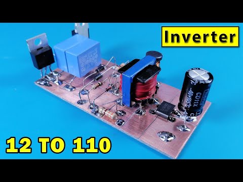 Diy mini inverter |Dc to DC Converter |15W Inverter|Mini Inverter 110V - Very easy And  Without IC