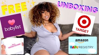 Unboxing Free Baby Registry Boxes | How to get them | Are they Worth it?