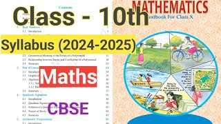 class 10 maths syllabus 2024-25,class 10 syllabus 2024-25 cbse,class 10 new syllabus 2024-25#class10