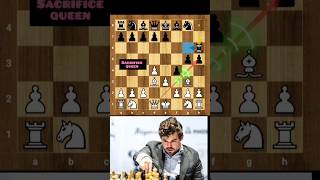 beautiful checkmate by sacrificing queen #chess #shorts #video #viral #trending #gaming #new