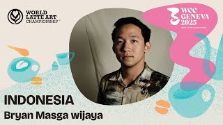 Bryan Masga Wijaya, Indonesia  | 2025 World Latte Art Championship | Day 1 Round 1