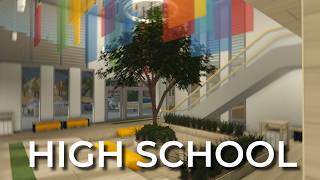 decorating my $2M HIGH SCHOOL in bloxburg