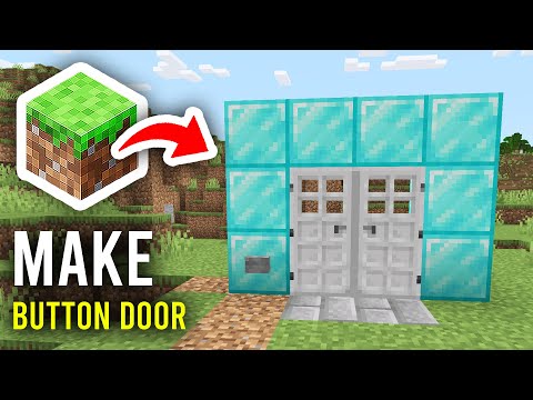 How To Make A Button Door In Minecraft - Full Guide