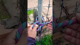 Easy and strong method to tie a rope, it is not a secret  knot part 455
