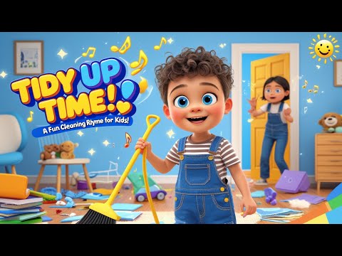 Tidy Up Time! 🧹 | Fun Cleaning Song for Kids | Learn to Clean with Leo! 🎶