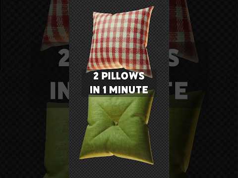 Easy way to make pillows in #Blender