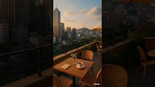 🌇✨ 서울 도심 뷰를 담은 루프탑 카페, 낭만을 팝니다 / Seoul Rooftop Café with a Stunning City View