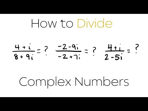 How to Divide Complex Numbers | COMPLEX NUMBERS