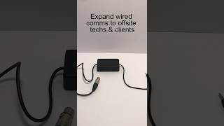 Expand wired comms to offsite techs & clients. #tvproduction #comtech #systemintegration