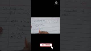 Class 9th Mathematics | Exercise 2.4 Q.3 (i) | Polynomials | #shorts #short #class9th #class9maths