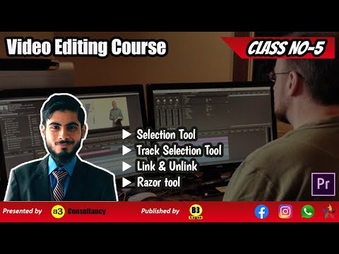 Premiere Pro tools | Selection tool | Link & unlink #hindi