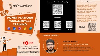 Microsoft Power Platform: A Comprehensive Upskilling Session | Day 1| #sbPowerDev