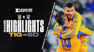 Leagues Cup 2025: Tigres 2 vs. 1 San Diego FC | Full Match Highlights