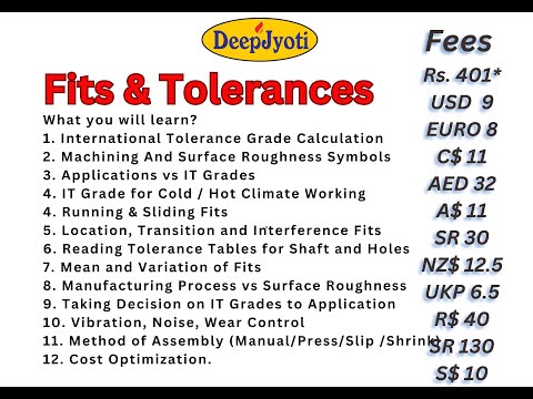 Masterclass on Engineering Fits & Tolerances  | Design Like Industry Experts!