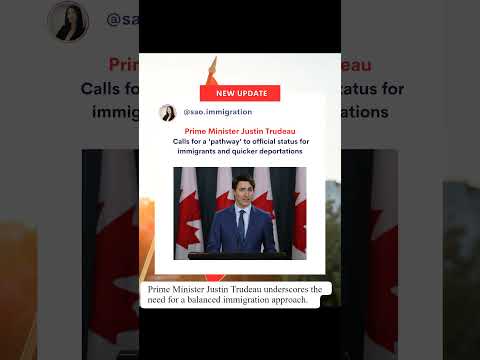 Prime Minister Justin Trudeau underscores the need for a balanced immigration approach. #IRCCupdate
