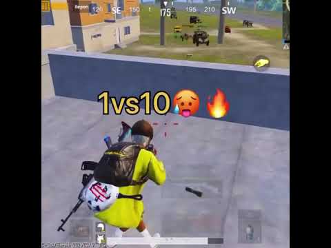 { 1 VS 10 }😆😏 #pubgmobile #pubgpc #pubgm #pubgwtf #pubgandroid #pubg