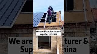 Color steel sheet installation, insulated roofing sheets