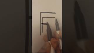 Flag with F #skillsandthrills #alphabetart