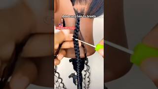 Easiest way to add curls to your box braids #trending #hairstyle #hair #shorts #short #viralvideo