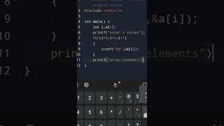 accept five elements in array and display them, #ytshorts #trending #viral