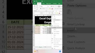 Excel date format trick |excel date formatting |excel date | #shorts #excel #youtubeshorts