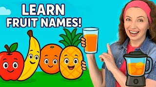 Learn Fruit Names in English 🍎 | Fun Cooking Party for Kids!