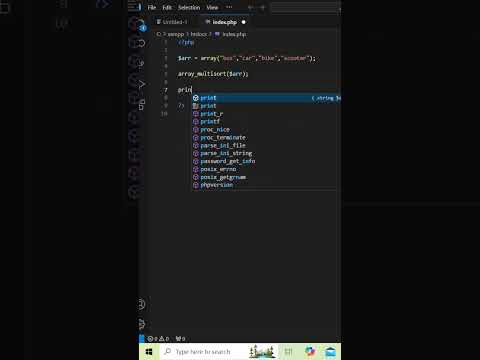 array_multisort() function in php #php #developer #viralshorts #programminglanguage #shorts
