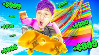 We Spent $999,999,999 in ROBLOX SKATEBOARD OBBY!?