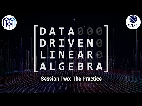 WDSSxWMS Workshop: Data-Driven Linear Algebra — Session Two: The Practice