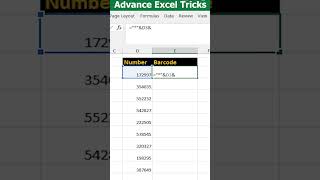 Excel ProTrick   How to Make a  Product Barcode with Font Libre Barcode 39 in Excel