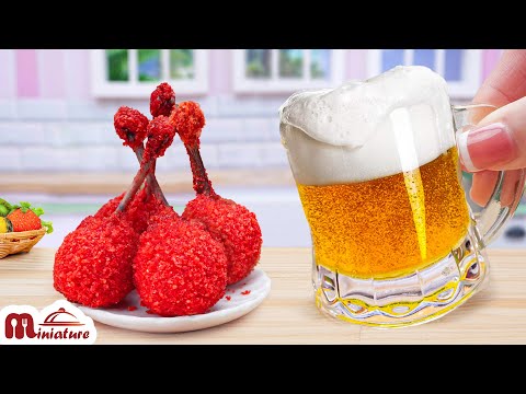 So Yummy Miniature Crispy Fried Chicken With Beer Recipe | ASMR Cooking Mini Food