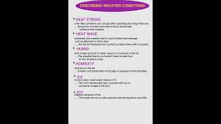 Weather vocabulary | Boost your English #viralvideo #speakconfidentenglish #easyenglisheveryday
