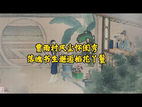 贾雨村风尘怀闺秀，落魄书生邂逅掐花丫鬟