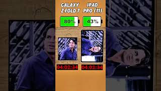 Galaxy Z Fold 7 vs iPad Pro (11) – Battery Deathmatch Begins! 🔋💀#shorts #viralvideo