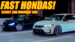 JDM MIDNIGHT RUN! (FK8, FL5 Civic Type-R, S14 240sx and MORE!)