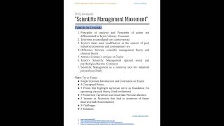MPSC Rajyaseva Public Administration PYQ Analysis Scientific Management Theory (F. W. Taylor) #mpsc