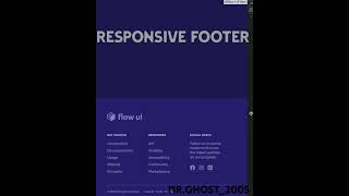 RESPONSIVE Footer using #html #css |@mr.ghost_2005 |#viral #shorts #coding #skill #animation #foot