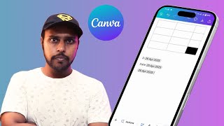 How to add date on canva docs mobile | how to insert date in canva docs mobile