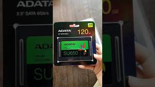 SSD ADATA 120GB SU650 and HDD Caddy 9.5MM