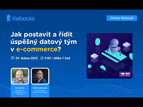 Jak postavit a řídit úspěšný datový tým v e-commerce? — zaznám webináře