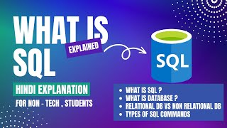 SQL & Database Fundamentals for Students and Beginners ( Hindi Explanation )