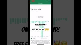 Again, the price of electricity in Finland fell into the negative side 🤟🏻 #livinginfinland
