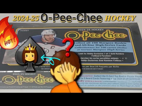 🔥 GLOWING ORANGE HOT BOX! 🔥 2024-25 O-PEE-CHEE HOCKEY 🫢 I DIDN'T KNOW HE WAS A QUEEN?!? #hockeycards