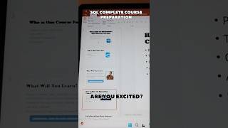 SQL CRASH COURSE PREPARATION | SUBSCRIBE & STAY TUNED