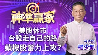 美股休市，台股走自己的路，蘋概股奮力上攻？｜20240903｜楊少凱 分析師｜神準贏家
