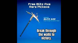 How to Unlock the FREE Rare Blitz Axe in Fortnite!