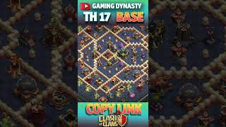 Th17 Bases🔥TOP 10 BEST TH17 WAR BASE | New TH17 WAR BASE 2024  P- 2 #shortsfeed #shorts #short #coc