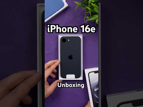 iPhone 16e Unboxing 🤩 | 512Gb ✅ | iPhone 16e Silicon Case 💙#iphone16e #ytshorts
