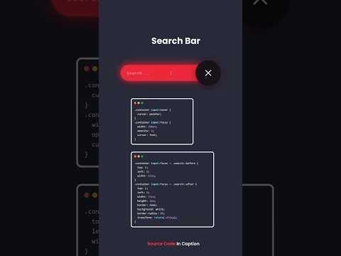 Create a responsive or animatedSearch bar Using html css