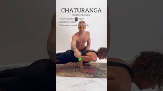 Tips for your chaturanga 🙏🏼 #chaturanga #shorts #yoga #yogatips #chaturangadandasana